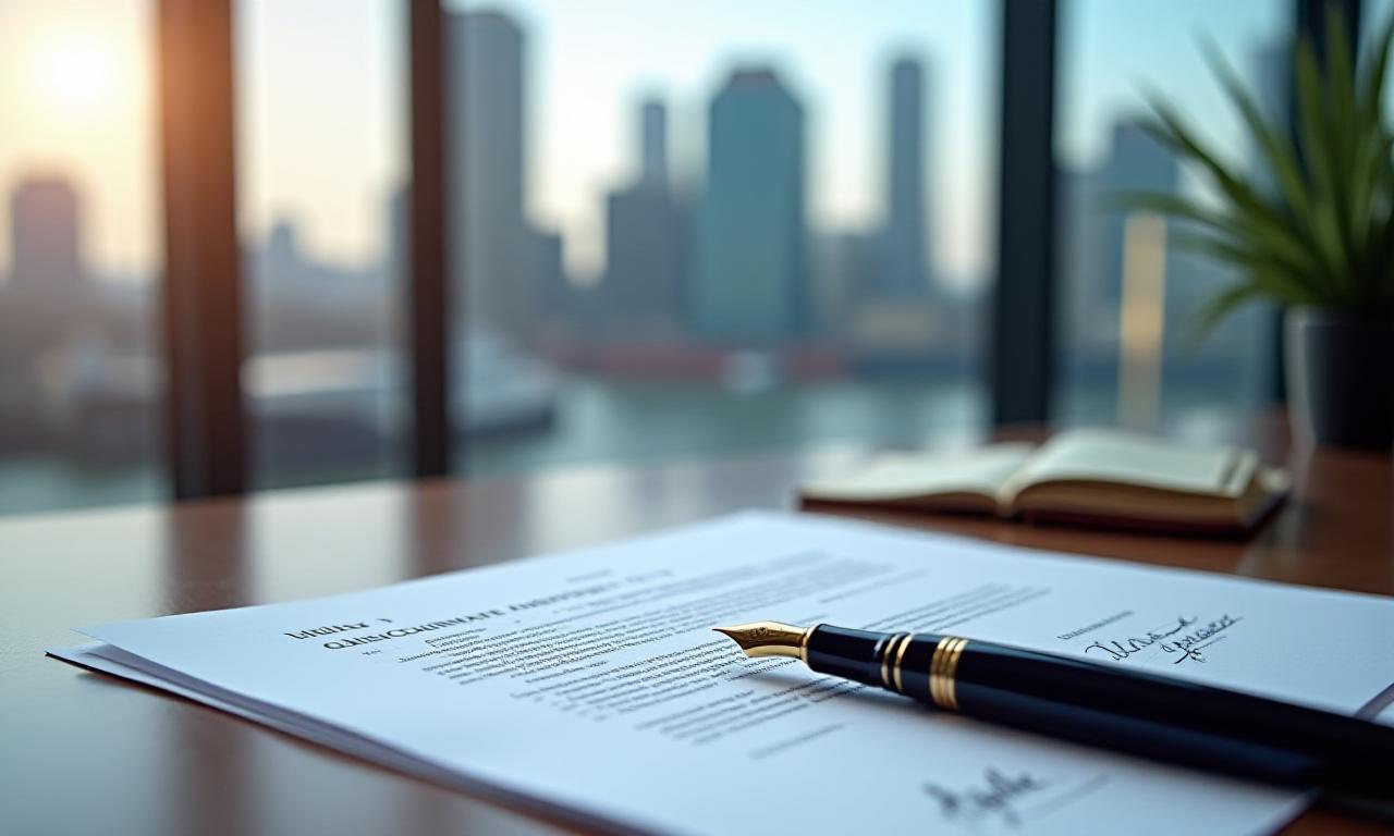 Global maritime trade and legal documentation conceptual image